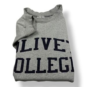 The Cotton Exchange Olivet College Gray Crewneck Sweatshirt Mens Large USA Made